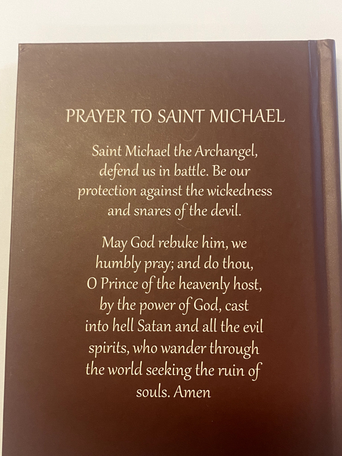 Saint Michael the Archangel hardcover journal by Bob and Penny Lord, featuring religious artwork and a 6.25-inch size.