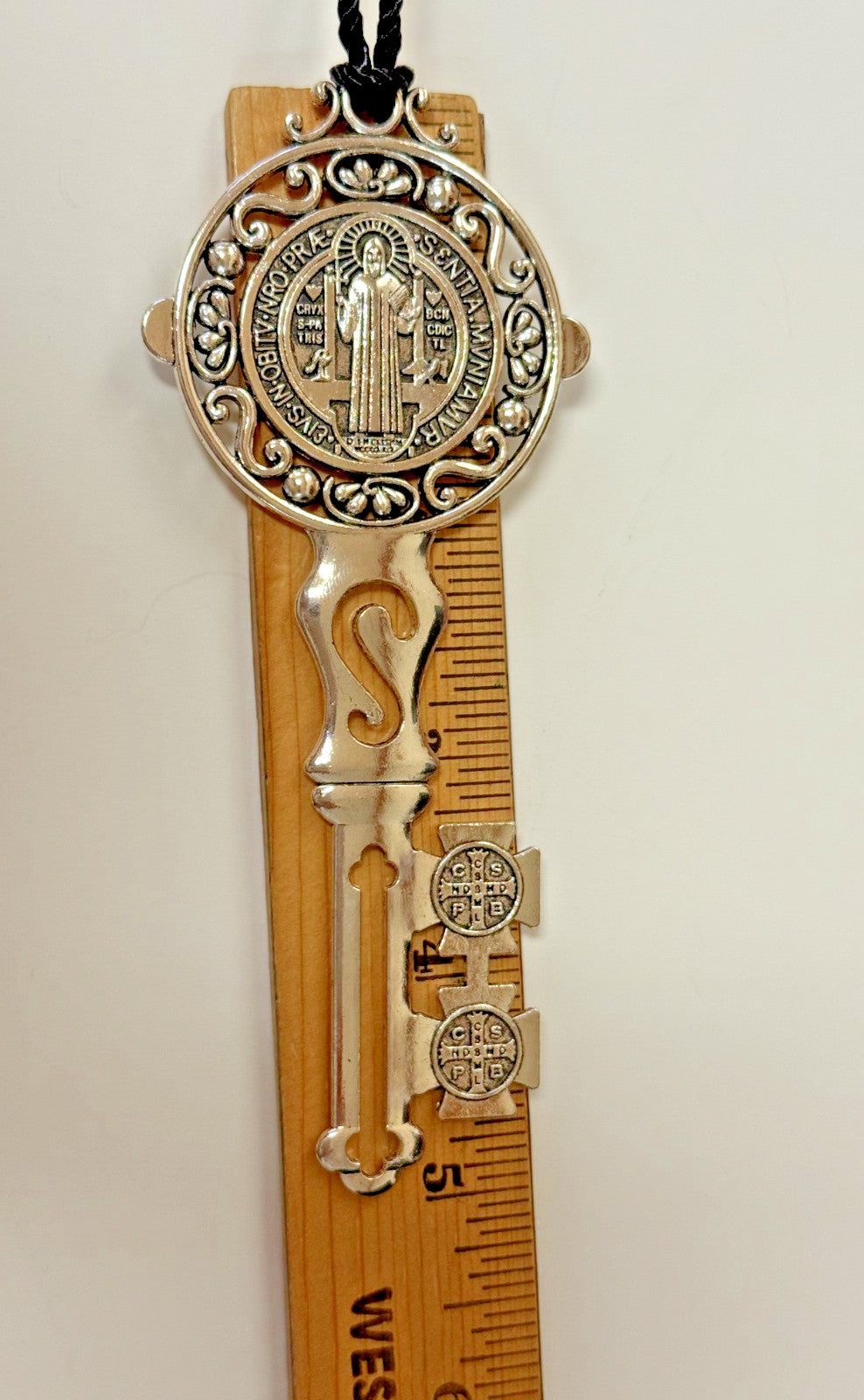 Saint Benedict Medal Large Key Hanger, New #AB-044 - Journeys of Faith