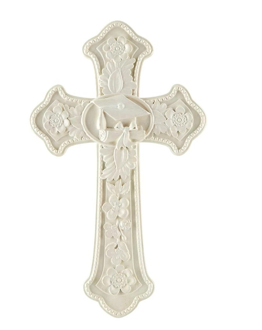 Off-White Graduation Gift Box Cross by Tomaso, New #AB-147