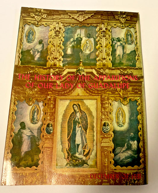 Our Lady of Guadalupe Vintage Brief HIstory of the Apparitions , New #AB-51-E - Journeys of Faith