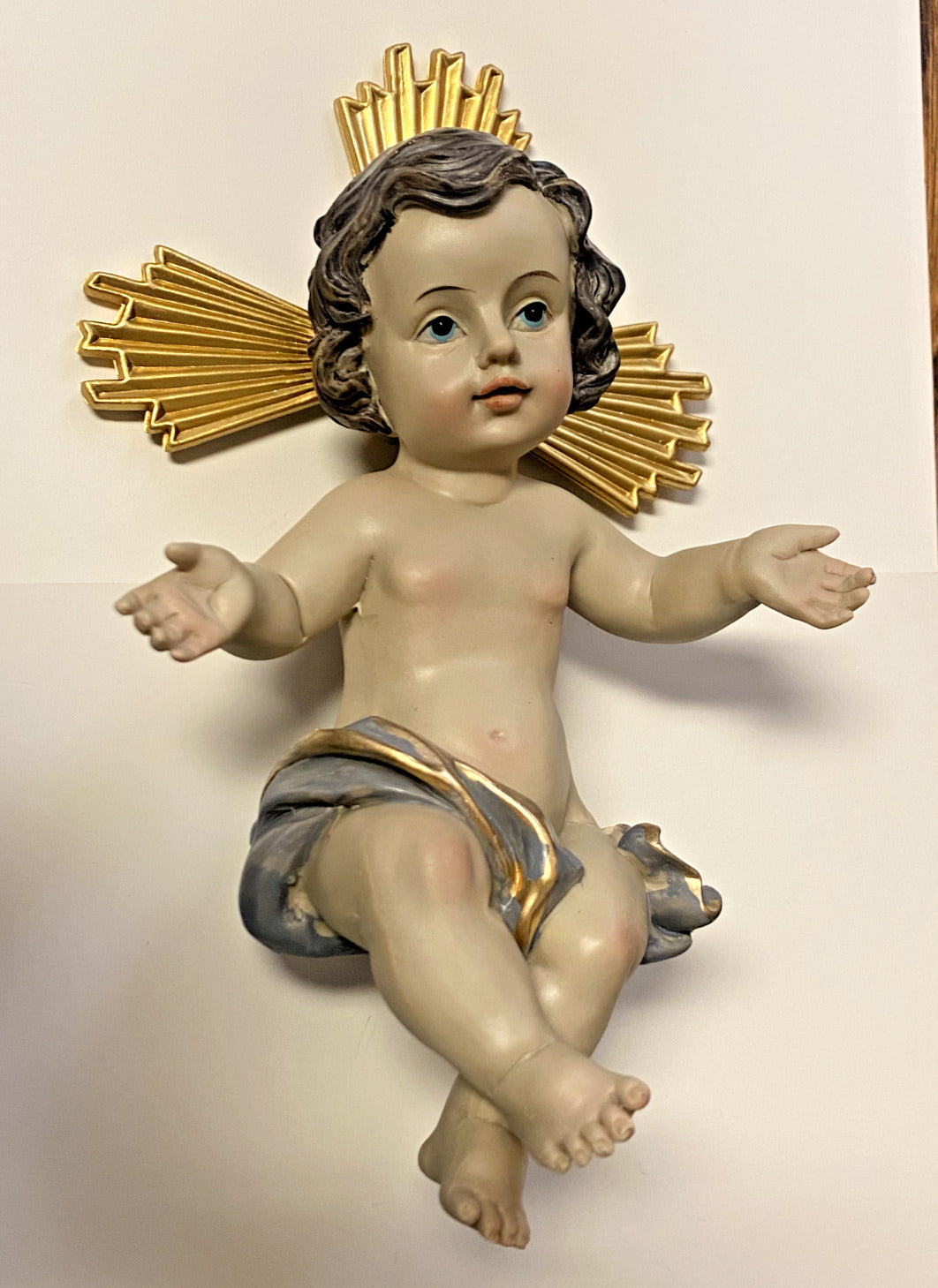 Sitting Infant Jesus in the manger 7"  Statue, New #AB-181