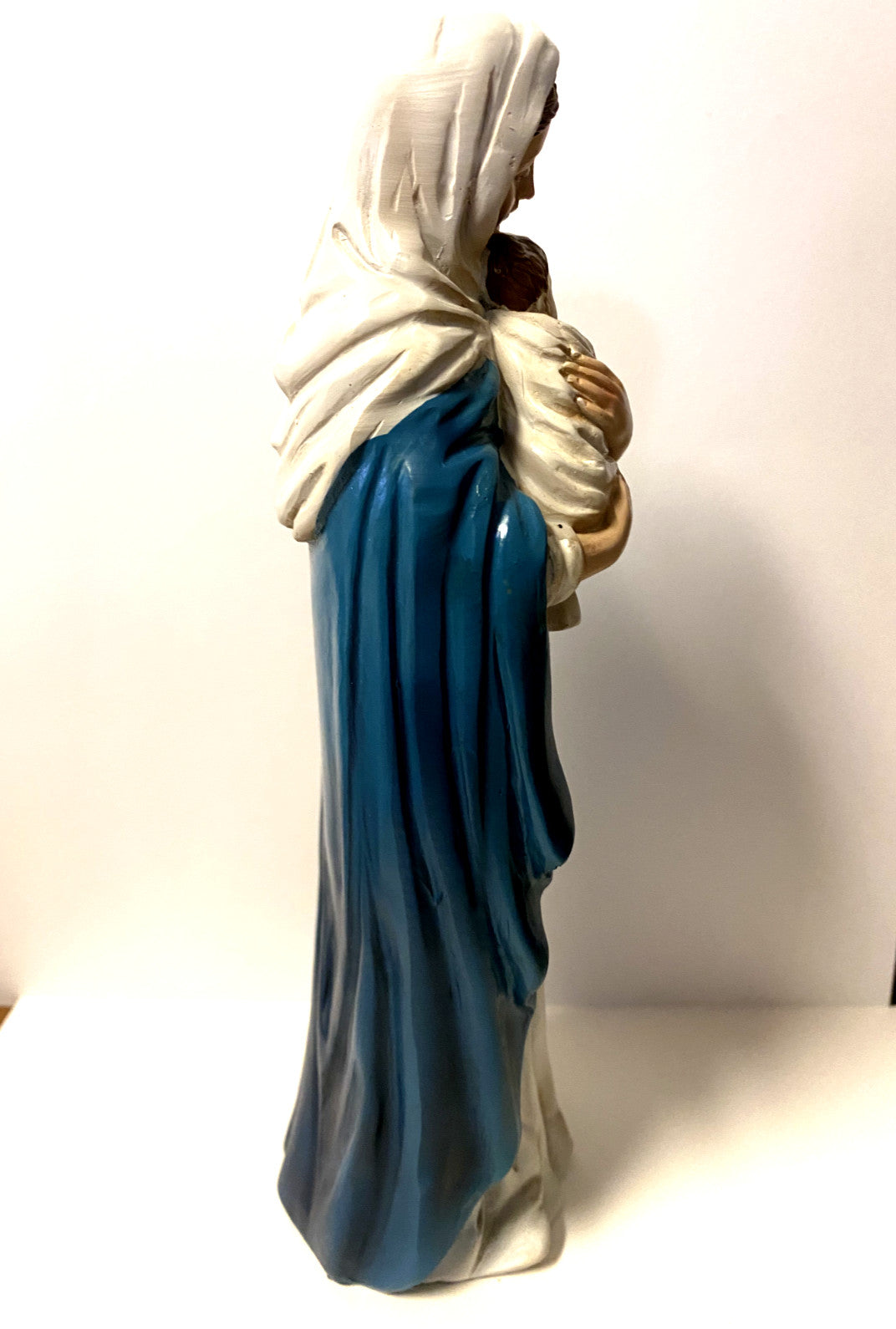 Blessed Mother Mary "My Spiritual Mother" 8-inch statue by Bob and Penny Lord, depicting Mary in a serene pose with gentle details.