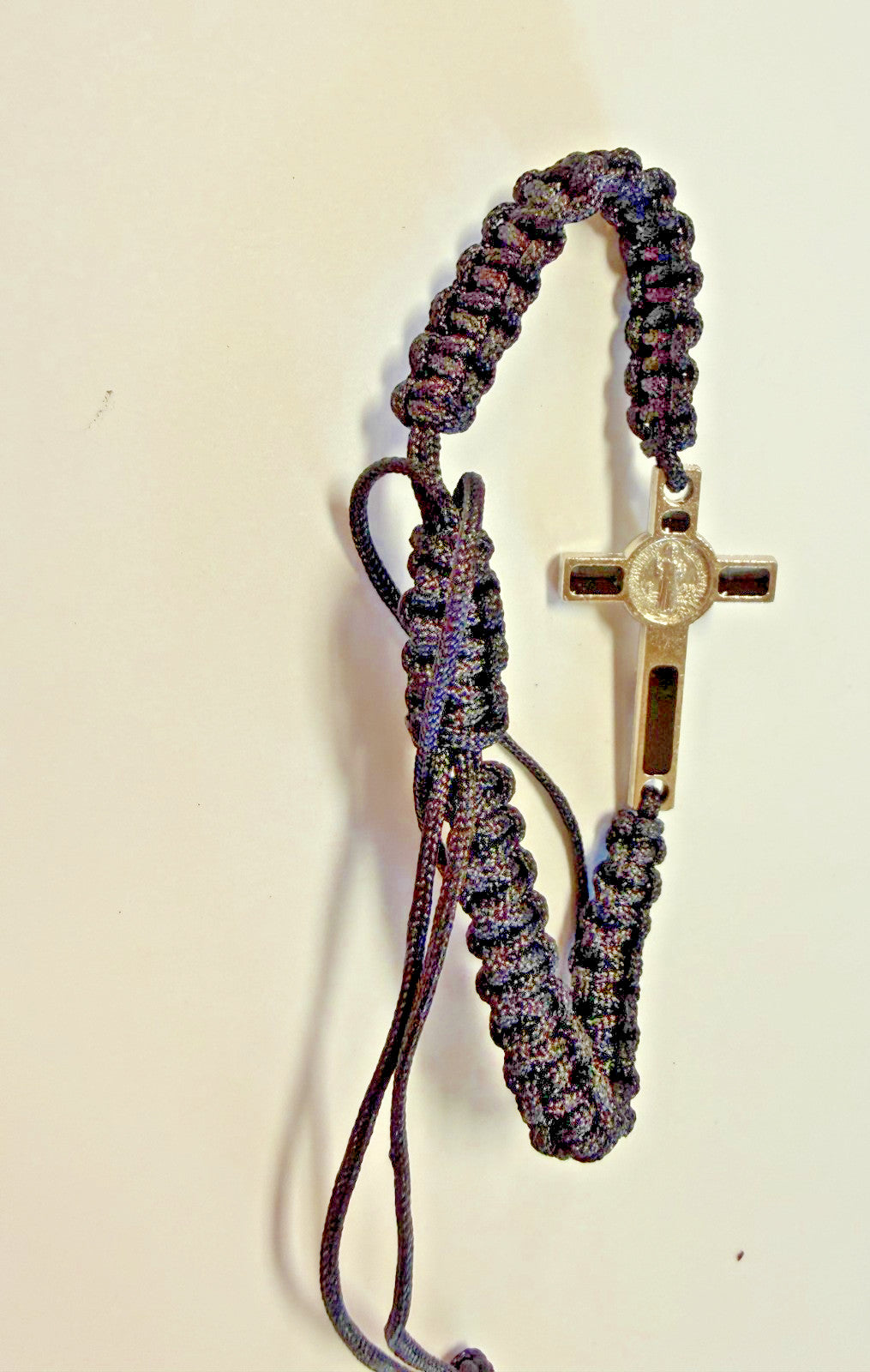 Saint Benedict Crucifix Black Cord Bracelet , New #Gftshp-141 - Journeys of Faith