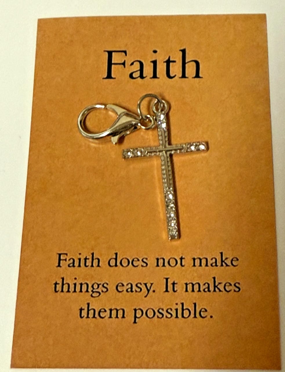 2 Crosses One within the Other Devotional Clip, New #Gftshp-135 Journeys of Faith Collectibles:Religion & Spirituality:Christianity:Medals