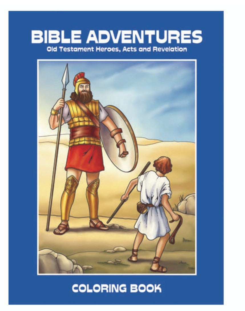 Bible Adventures Coloring Book for Children, New #AB-429-R2