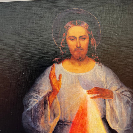 8" X 10" LINEN TEXTURED PRINT OF THE DIVINE MERCY (VILNIUS) - Journeys of Faith