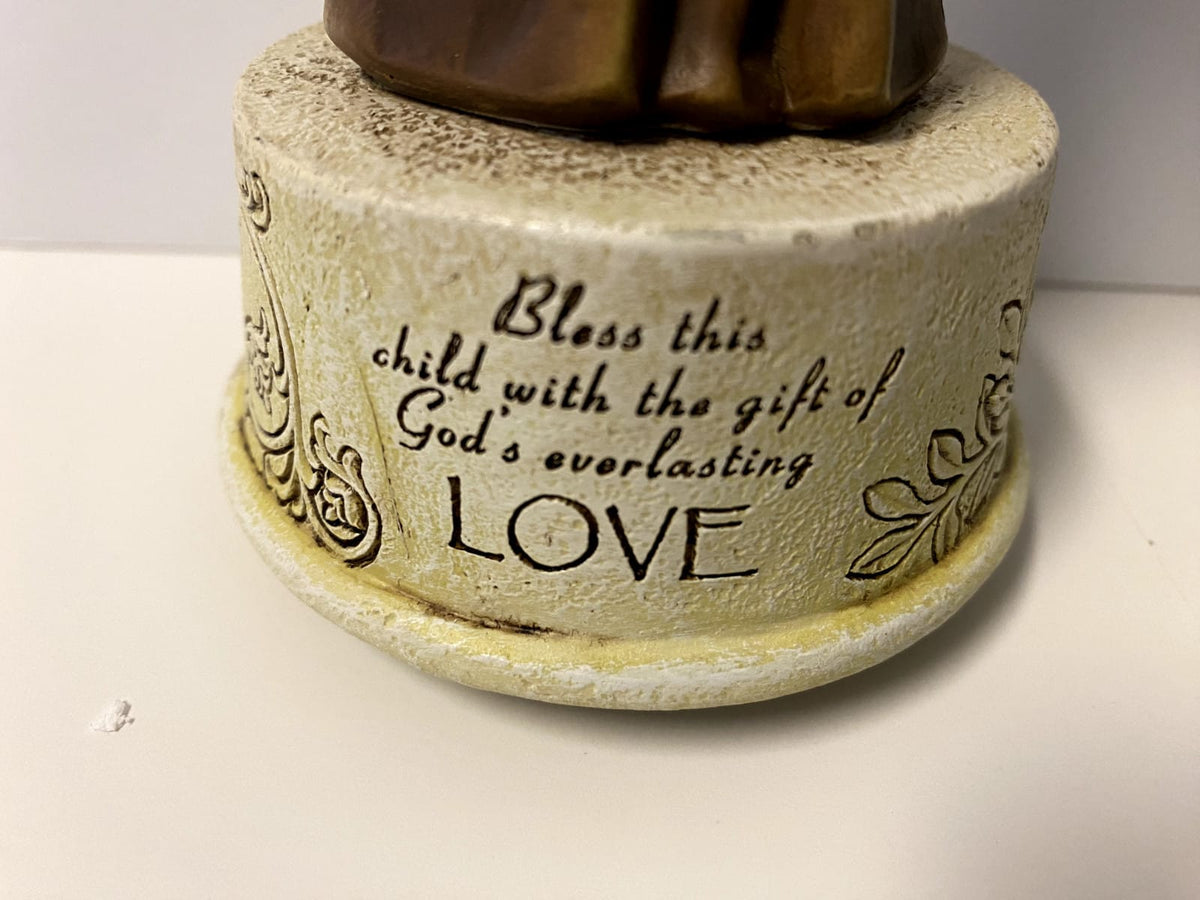 Jesus Loves Me musical figurine by Journeys of Faith, 8.75-inch Christian statue with detailed Jesus figure and musical feature.