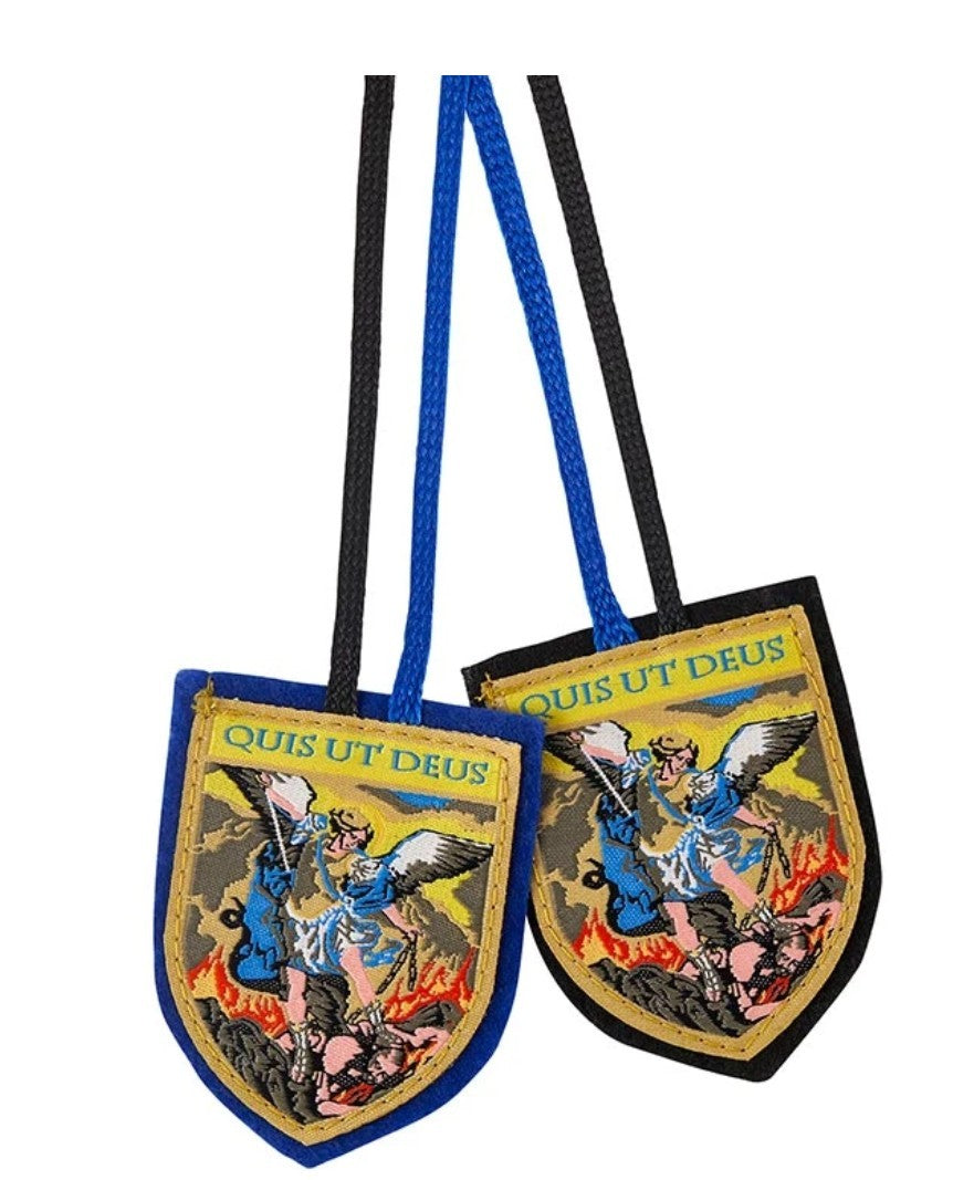 Saint Michael Woven 2.5" Scapular  New #Gftshp-7
