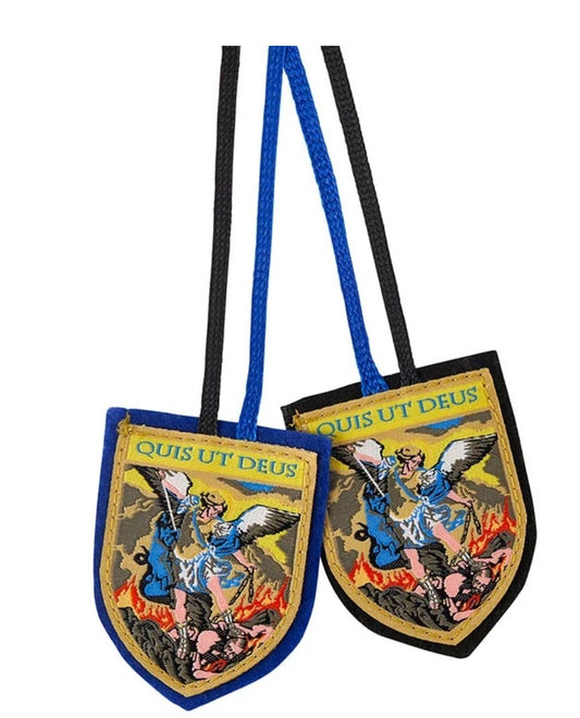 Saint Michael Woven 2.5" Scapular  New #Gftshp-7