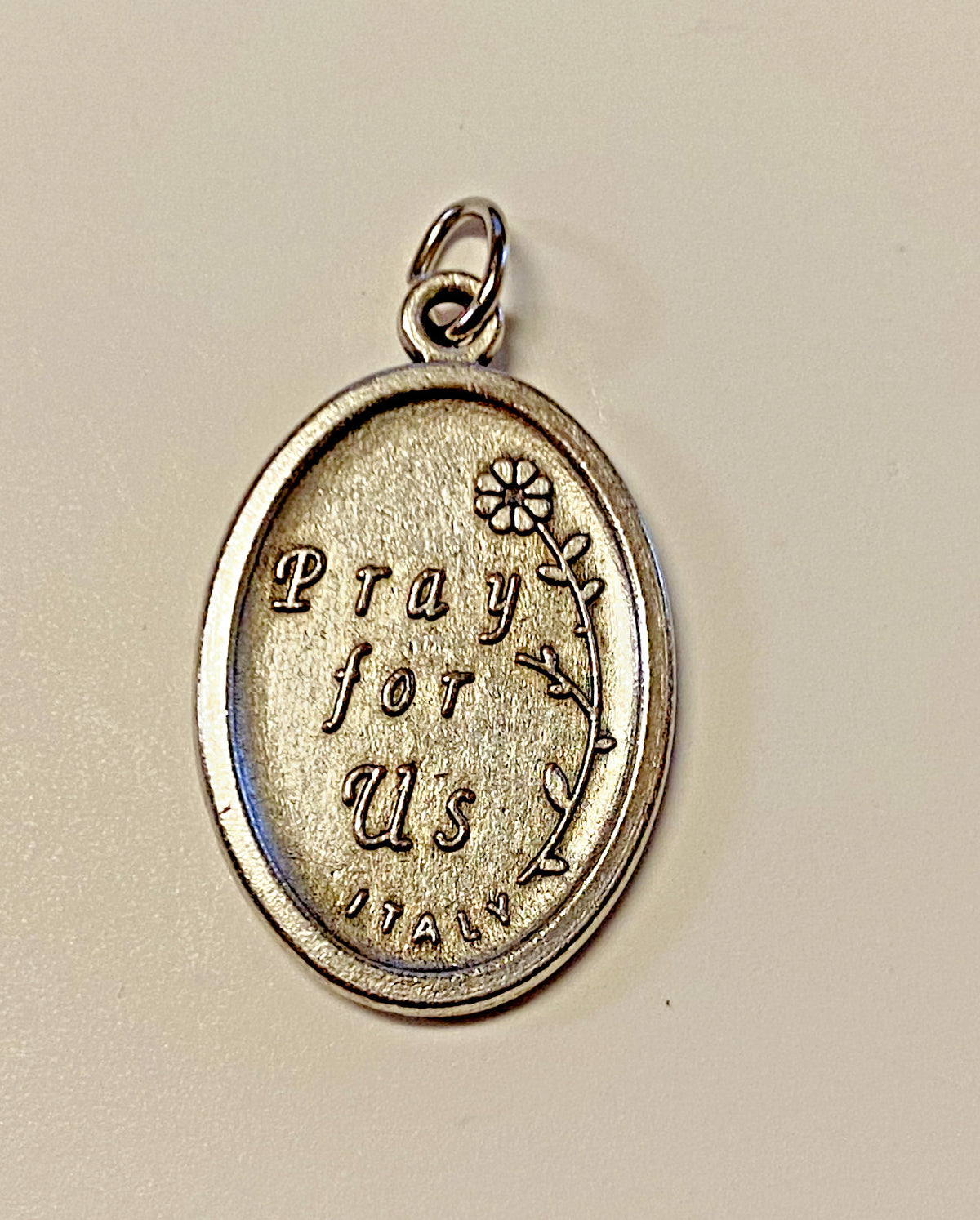 Saint Dymphna (Patron of Mental Disease) Silver tone Medal, New #MD-100