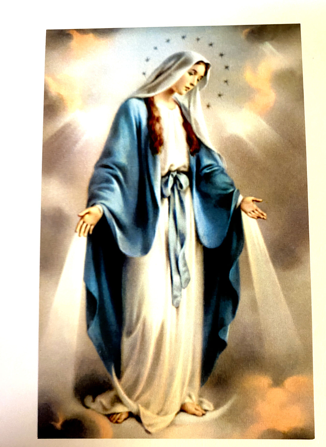 Our Lady of Grace Image Print 5.75" x 3.75, New. #AB-102-J