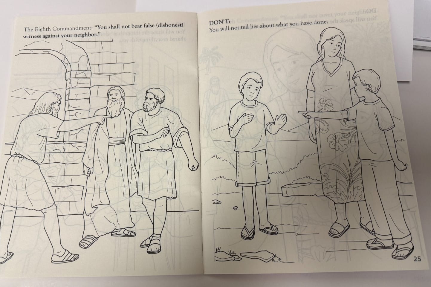 Keeping the 10 Commandments Coloring Book for Children, New #AB-432-R2 Journeys of Faith Collectibles:Religion & Spirituality:Christianity:Other Christian Collectibles