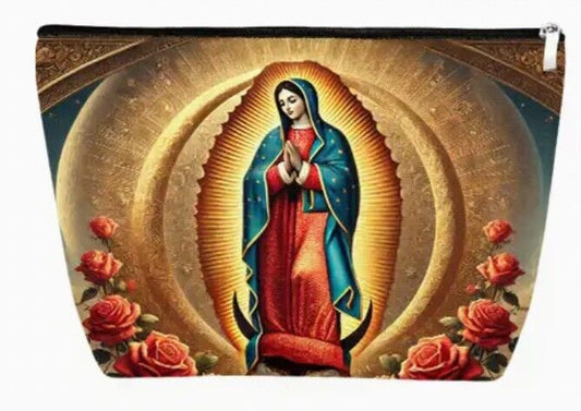 Our Lady of Guadalupe Stained Glass Design Pouch, New, #AB-309-R2