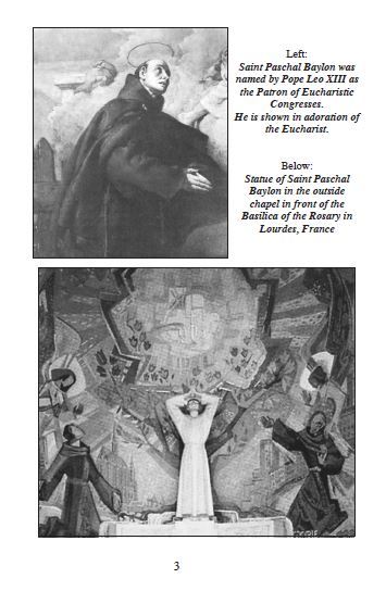 Saint Paschal Baylon Pamphlet/Minibook, by Bob and Penny Lord - Journeys of Faith