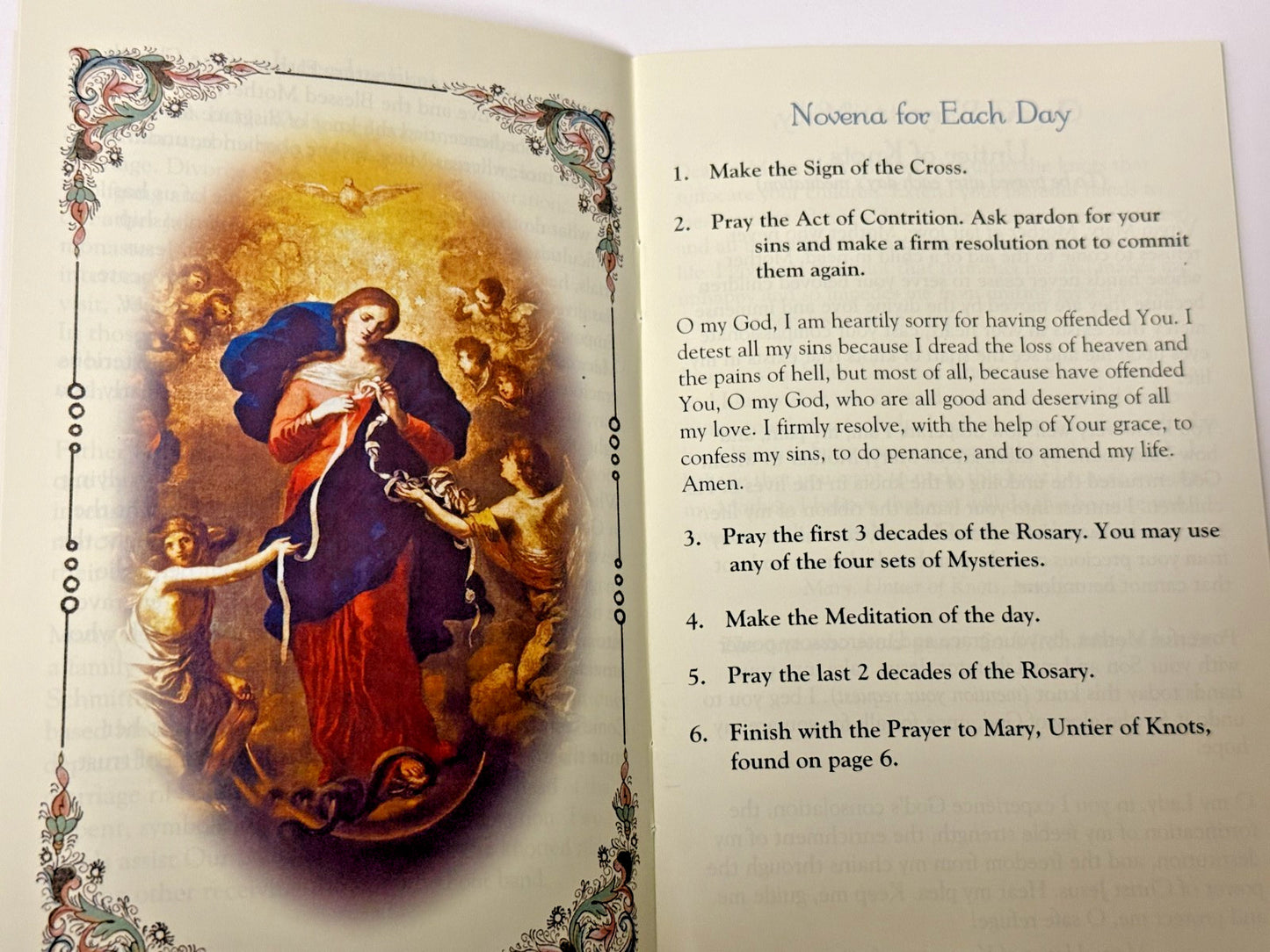 O L Of Untier of Knots  Novena, New #NO-05