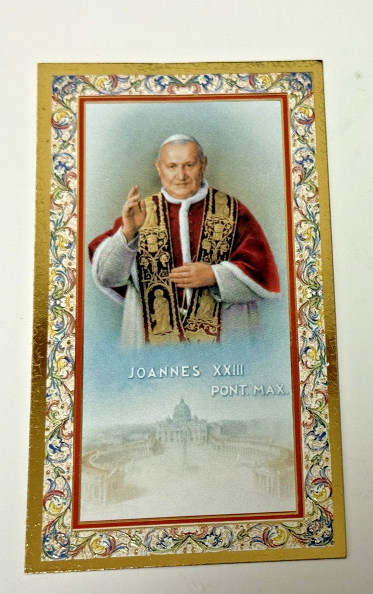 Pope Saint John XXIII 4" H Statue, Prayer Card + Bio, New #RM-57 - Journeys of Faith