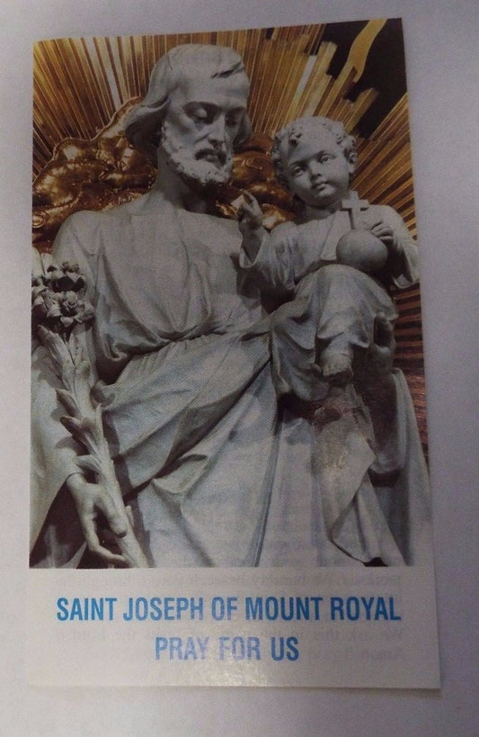 Saint Joseph prayers card from Bob and Penny Lord, a Christian holy card featuring religious imagery and spiritual prayers.