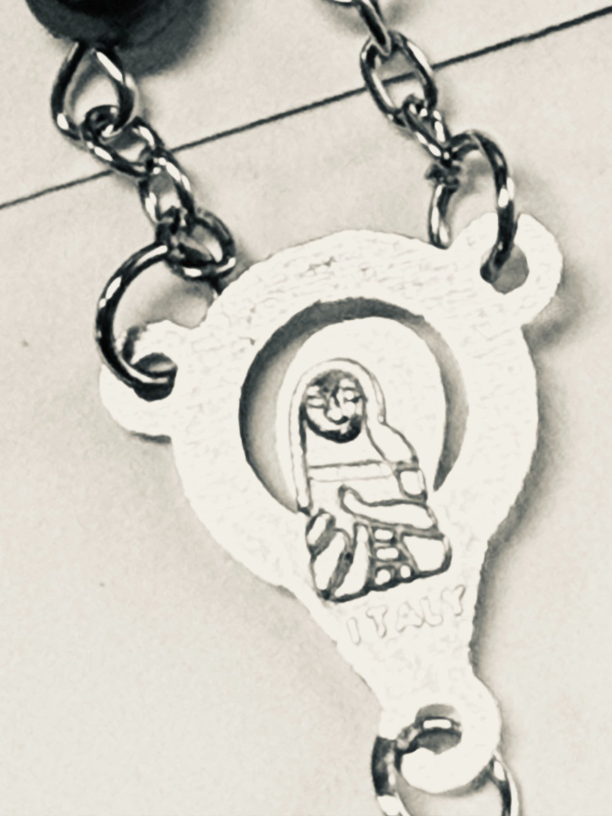 Royal Blue Rosary with blessing card, New  #Gftshp-239