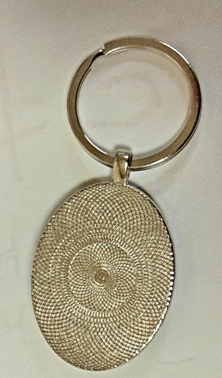 Virgen Mary with Child 2D Image Silver Tone Key Ring  New #Gftshp-111 - Journeys of Faith