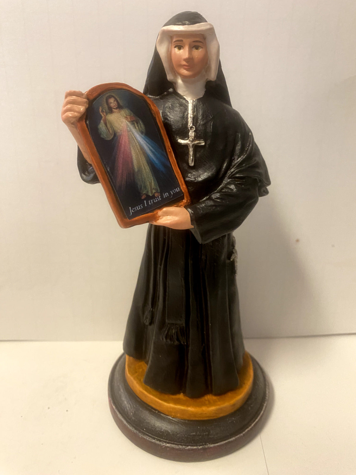 Saint Sister Faustina 7.5" Statue, New from Colombia Free Shipping