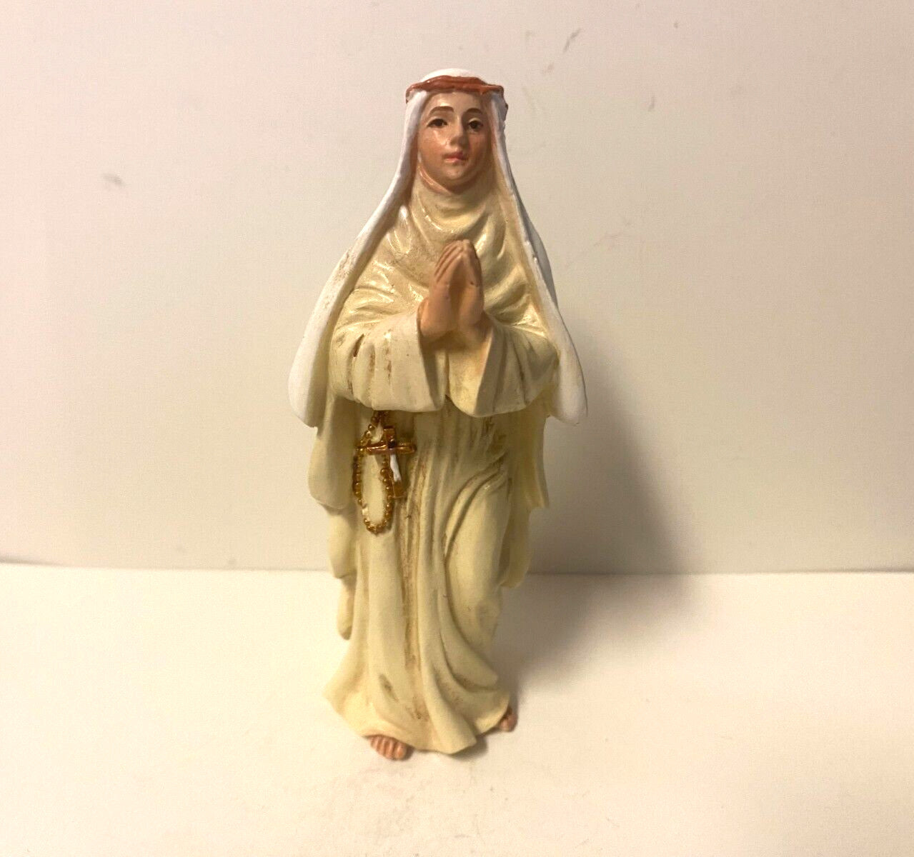 Saint Catherine of Siena Small 3.75"  Statue, Bio & Prayer Card, New #RM-017 Free Shipping