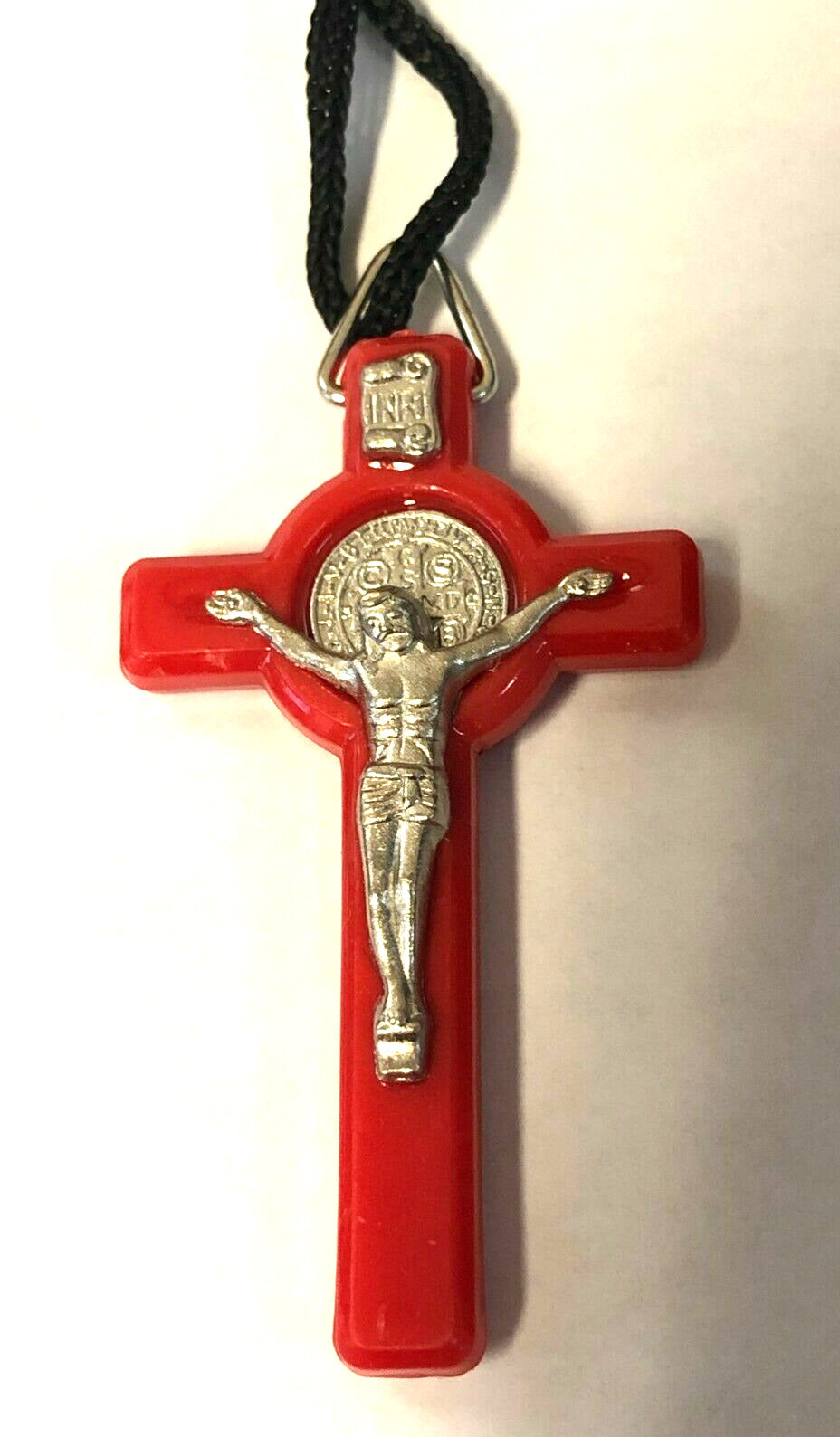 Saint Benedict Crucifix Pendant, Assorted Colors to choose from, New - Bob and Penny Lord