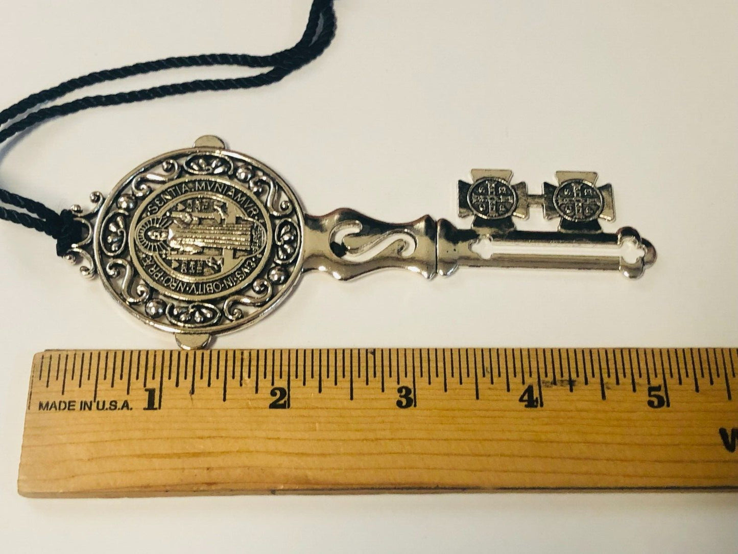 Saint Benedict Medal Large Key Hanger, New #AB-044 - Journeys of Faith
