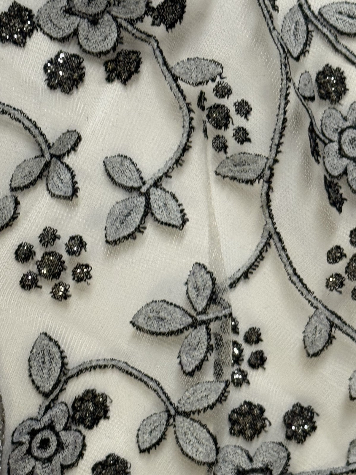 Women's  Dark Gray Lace Church Veil, New #AB-426-R2