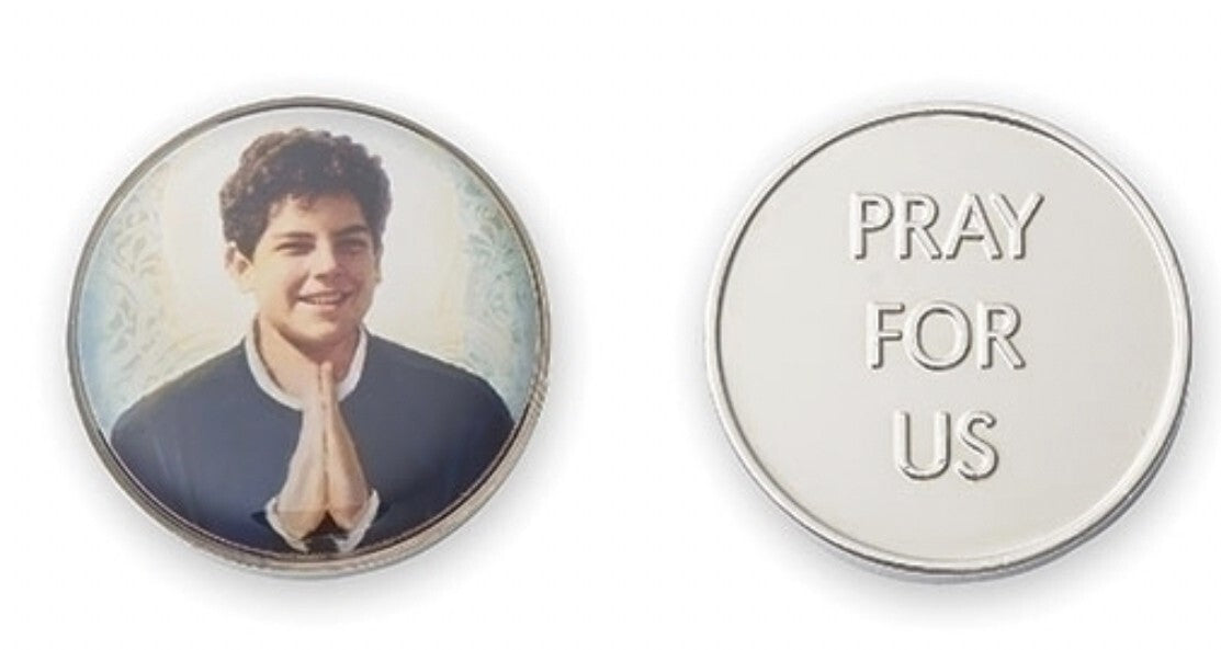 Blessed Carlo Acutis,Apostle of the Eucharist Pocket Token, New - Journeys of Faith