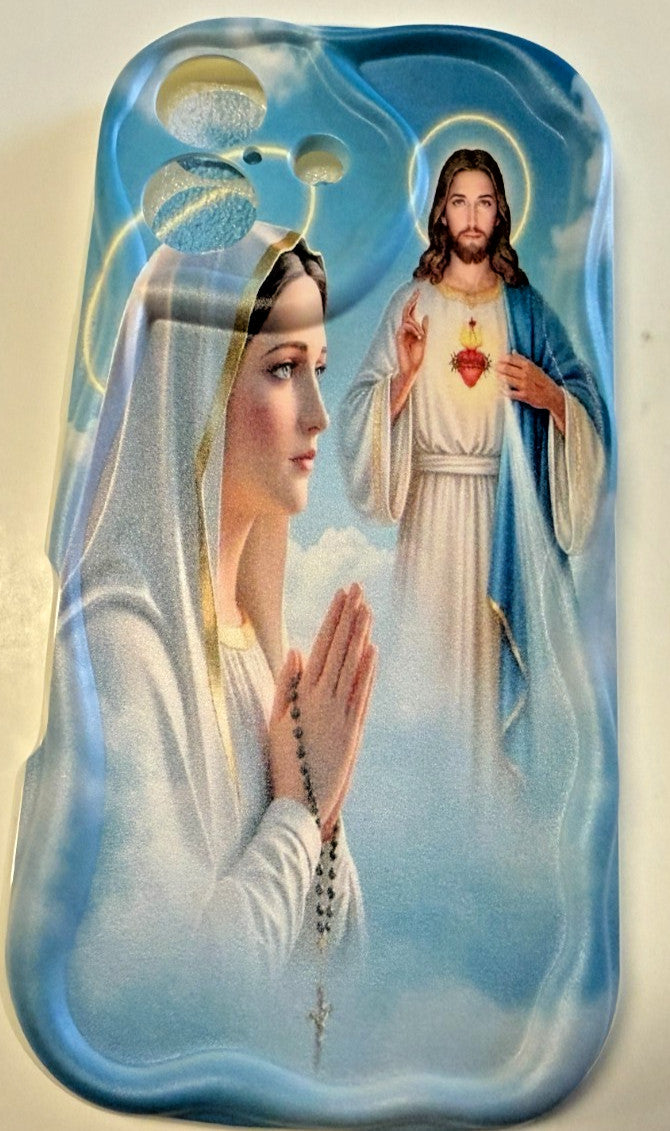 Bl Mother + Sacred Heart Cell Phone Case for IPhone 16 Plus, New #Gftshp-170