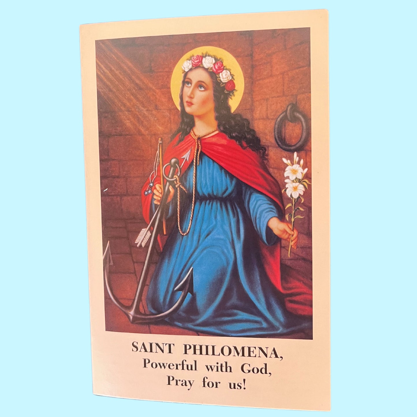 Saint Philomena Novena Prayer Card
