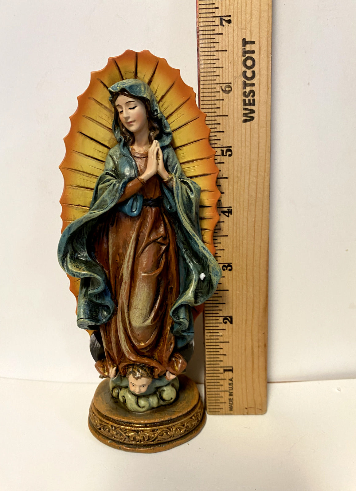 Our Lady of Guadalupe 6"  Statue, New