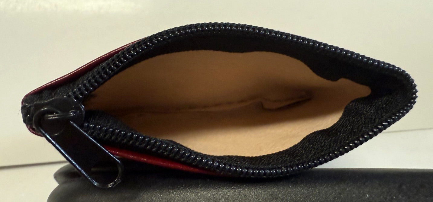 Sacred Heart Dark Wine  3" Zip Rosary Pouch, New #AB-329-R2-C - Journeys of Faith