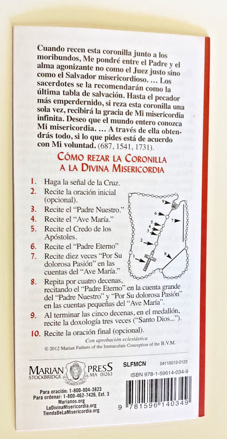 Novena y Coronilla a la Divina Misericordia, Folleto en Español - Journeys of Faith