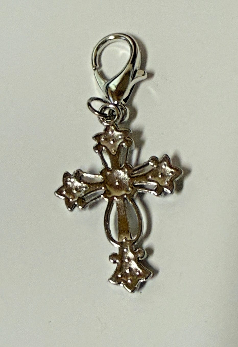 Imitation Pearl + Crystal Cross Devotional Clip, New #Gftshp-133 Journeys of Faith Collectibles:Religion & Spirituality:Christianity:Medals