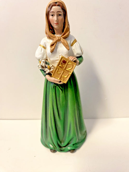 Saint Dymphna 6" Statue, New #RM-16 - Journeys of Faith