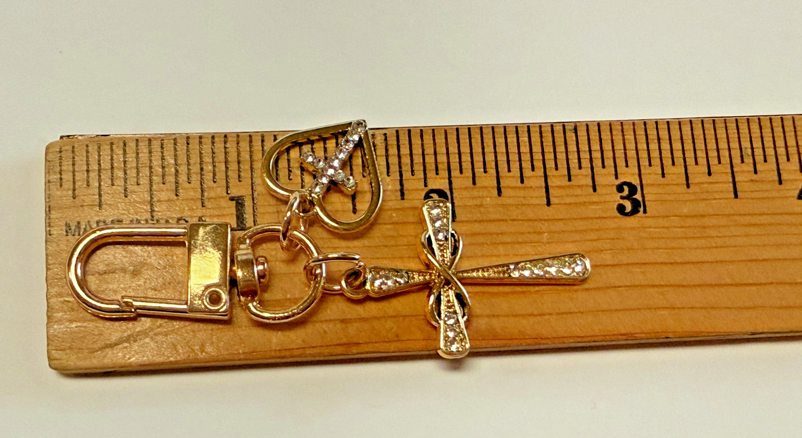Cross +  Heart with a Cross  Gold Tone Devotional  Clip, New #Gftshp-128 - Journeys of Faith