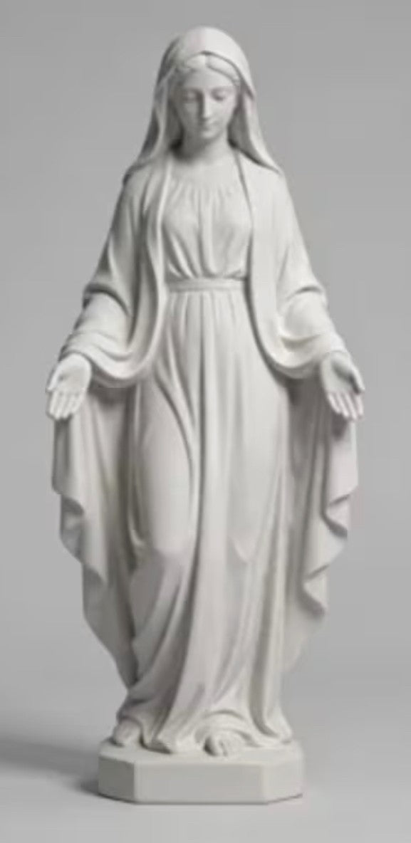 Blessed Mother Mary Plastic 5" Statue, New #AB-464-R2