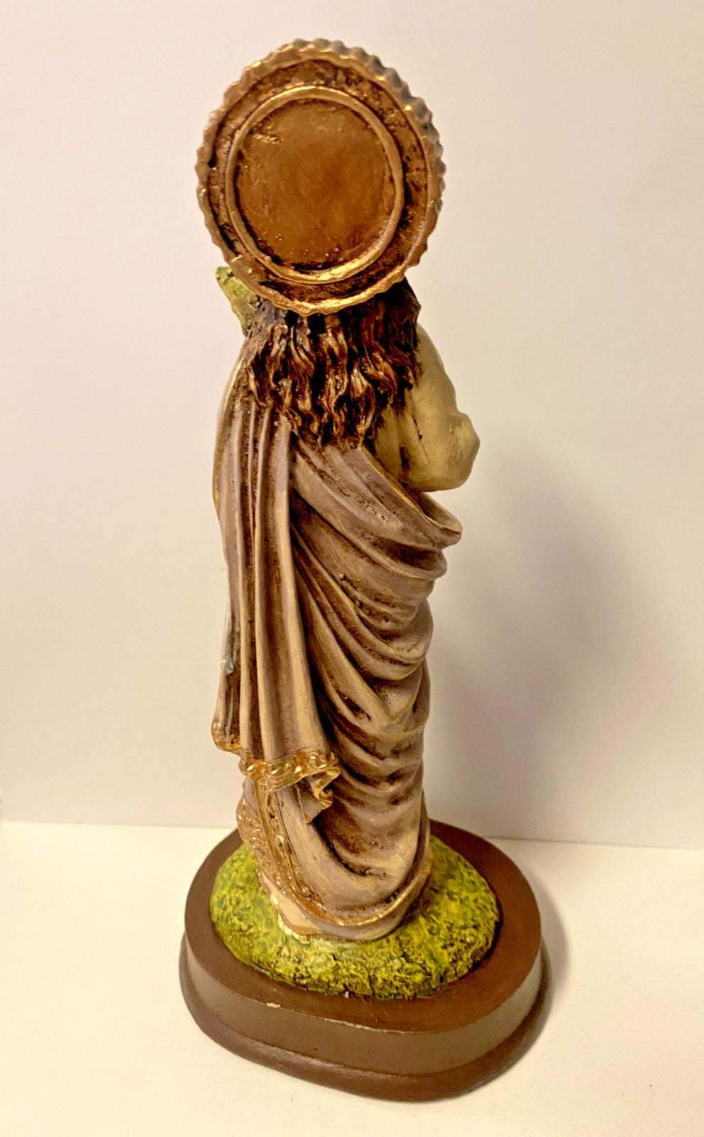 Saint Lucy  Hand Painted 8" Statue, New From Colombia #L015 - Bob and Penny Lord