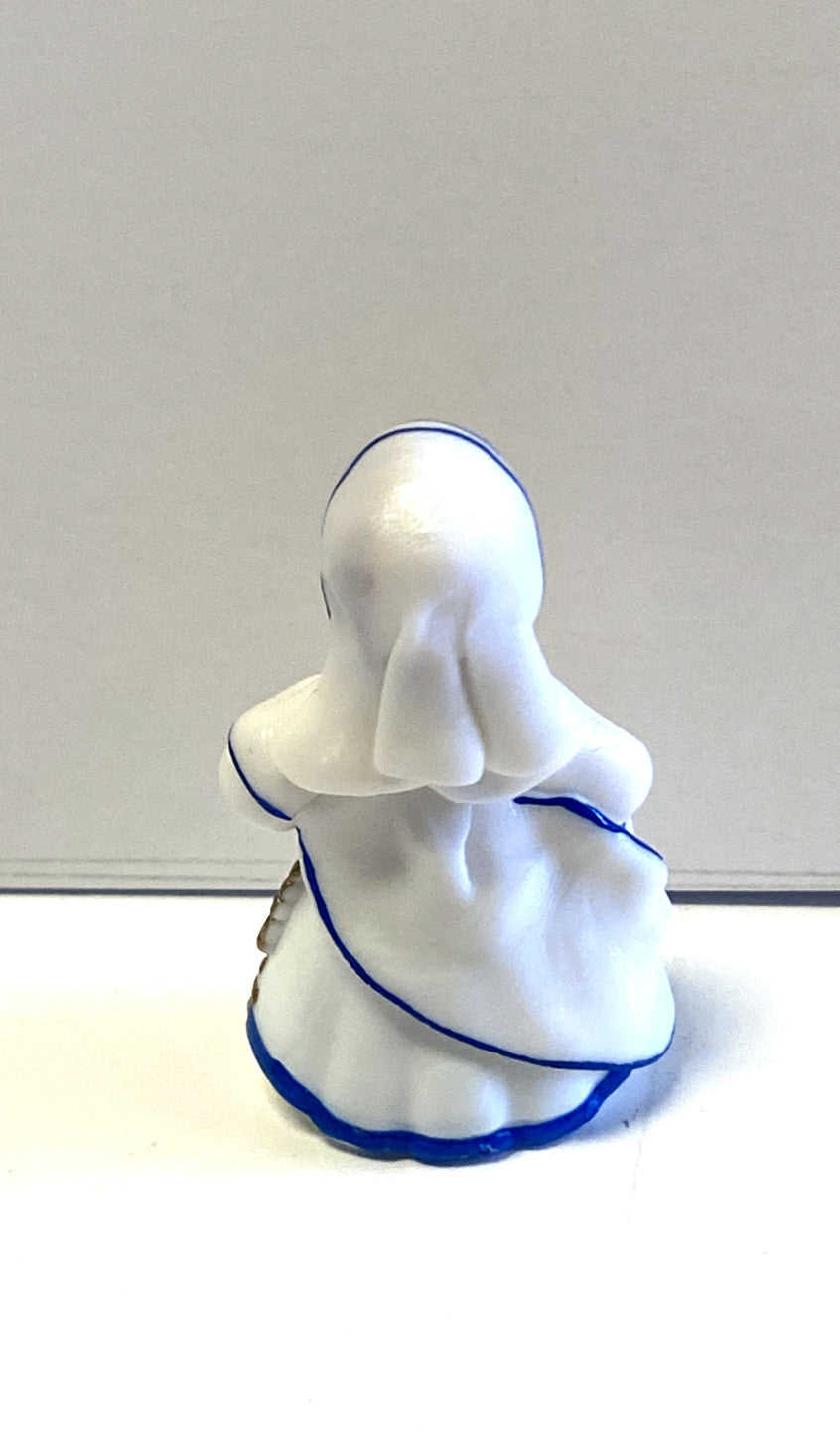 Miniature Saint Mother Teresa of Calcutta statue, 1.75 inches, religious Christian collectible from Colombia, by Bob and Penny Lord.