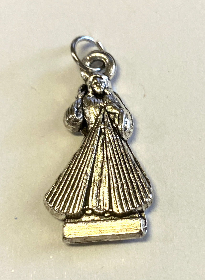 Divine Mercy  7/8" Devotional Charm, New - Journeys of Faith