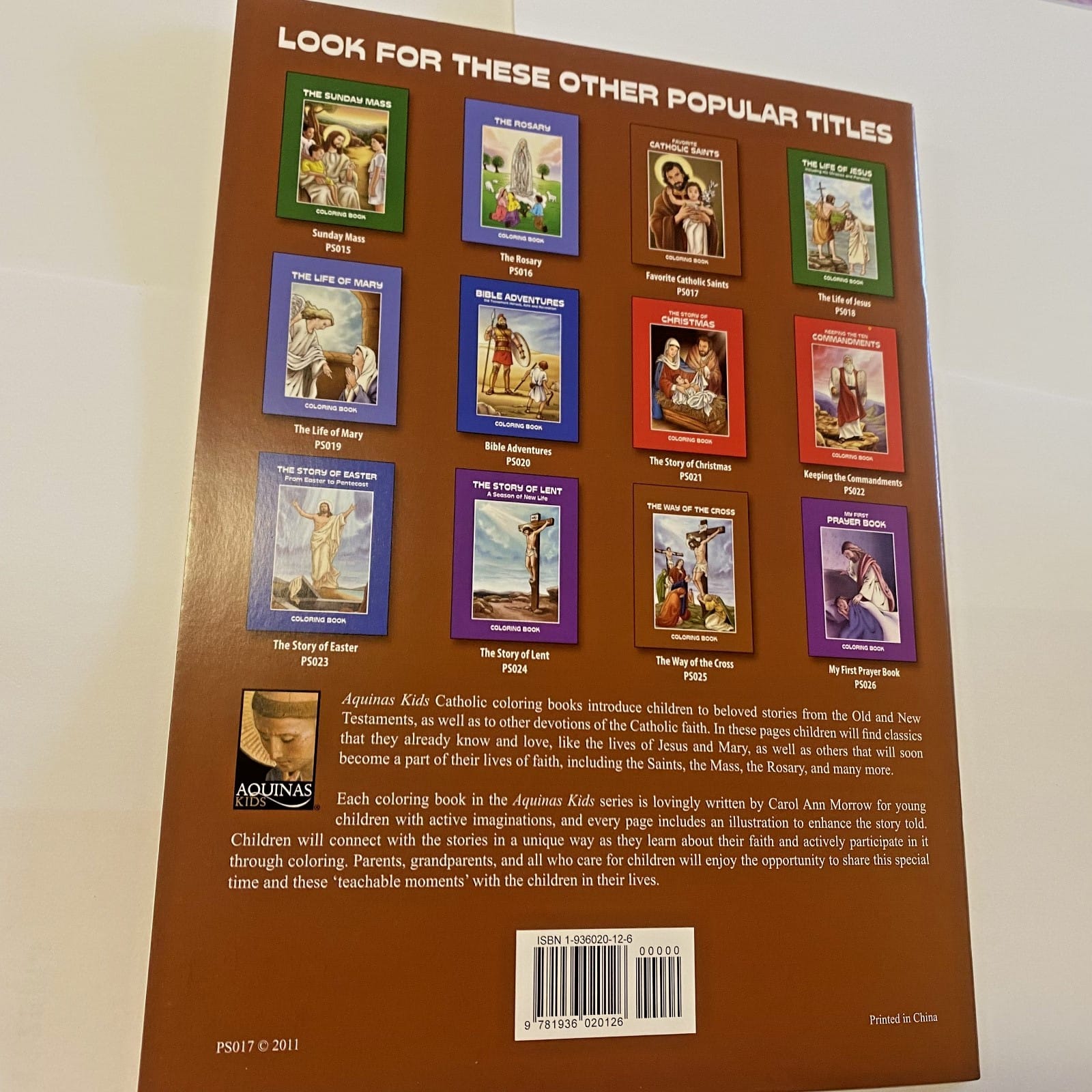 Catholic Saints Children's Coloring Book, New #AB-319-R2 Bob and Penny Lord Journeys of Faith Collectibles:Religion & Spirituality:Christianity:Other Christian Collectibles