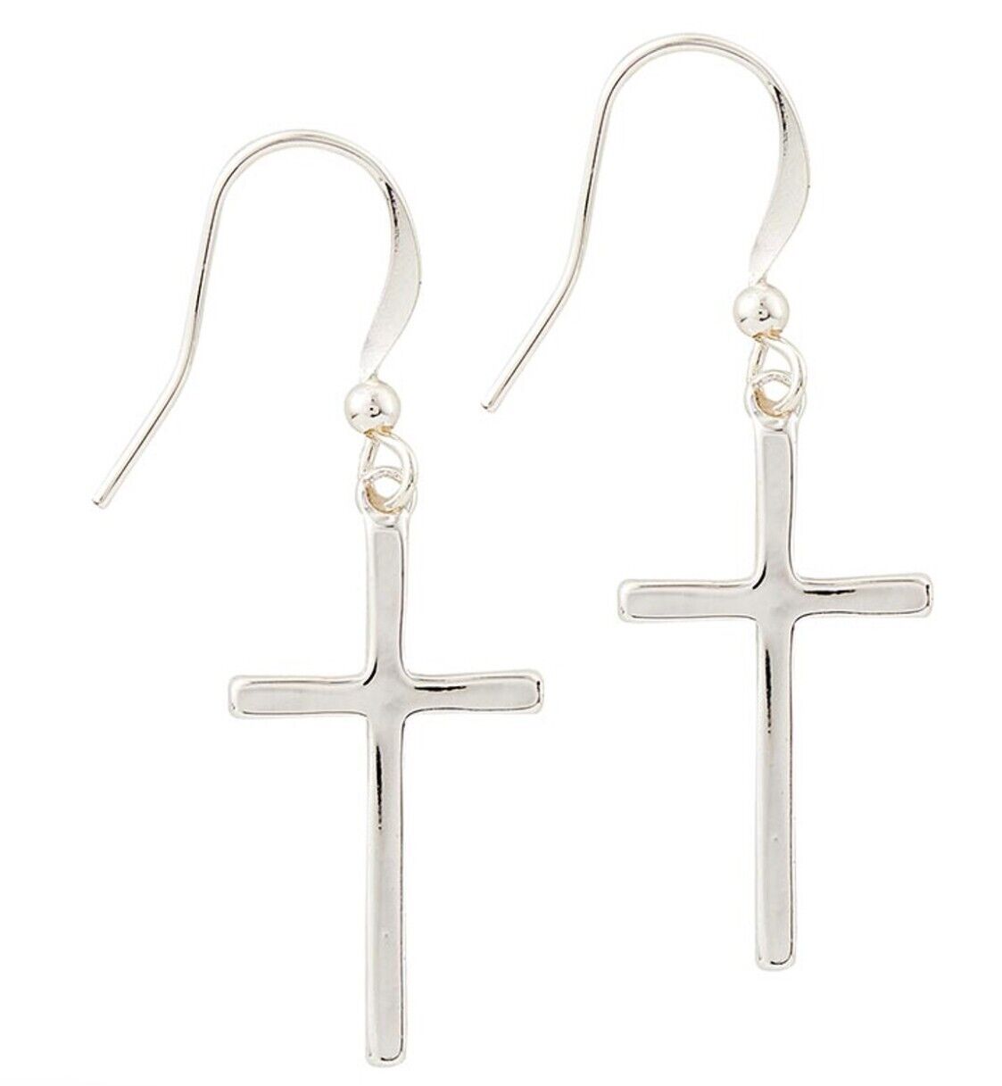 Cross 1" Dangle Earrings, New #MD-074