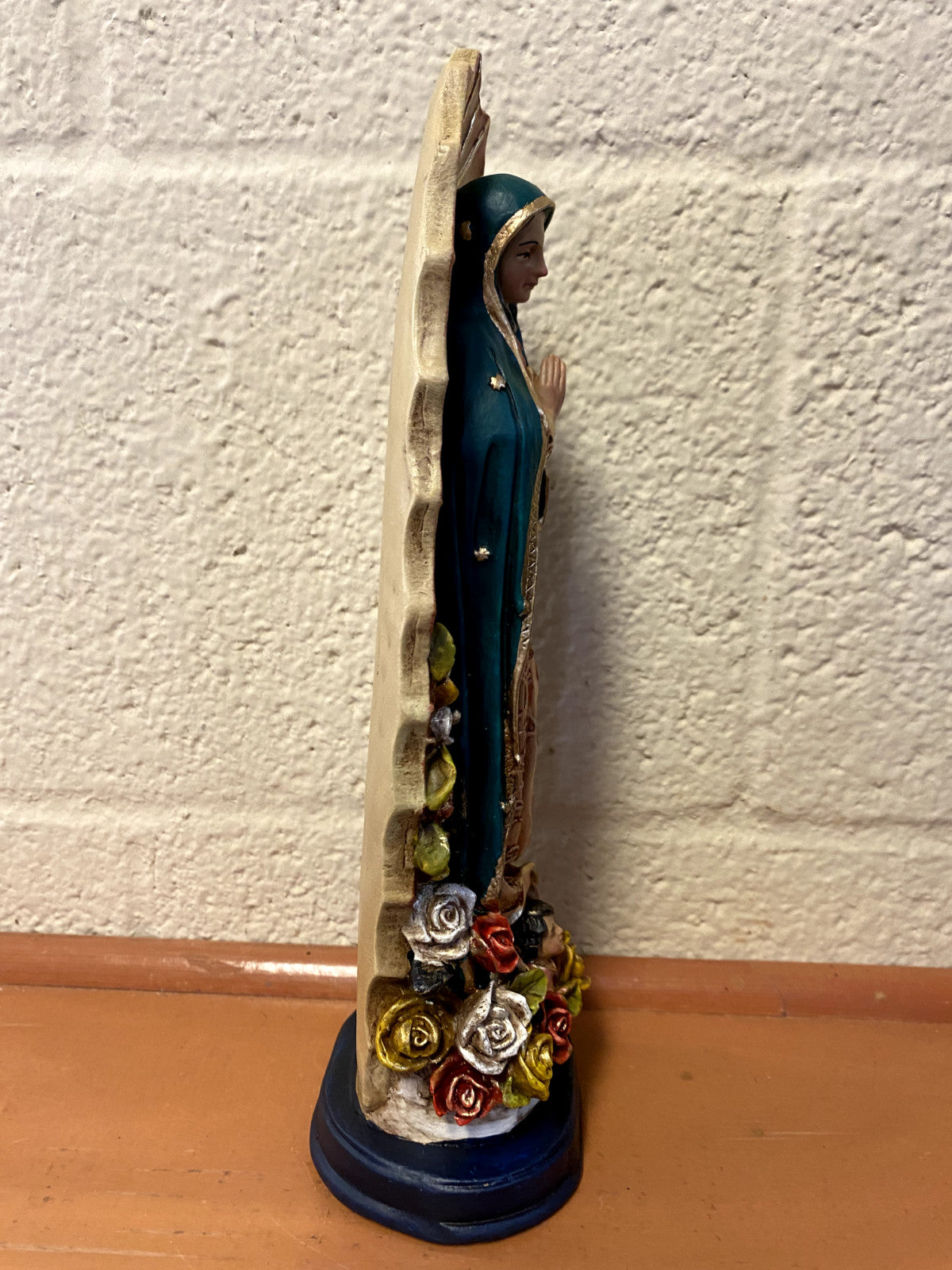 Our Lady of Guadalupe Hand Painted 6.5" Statue, New from Colombia #L016 - Journeys of Faith