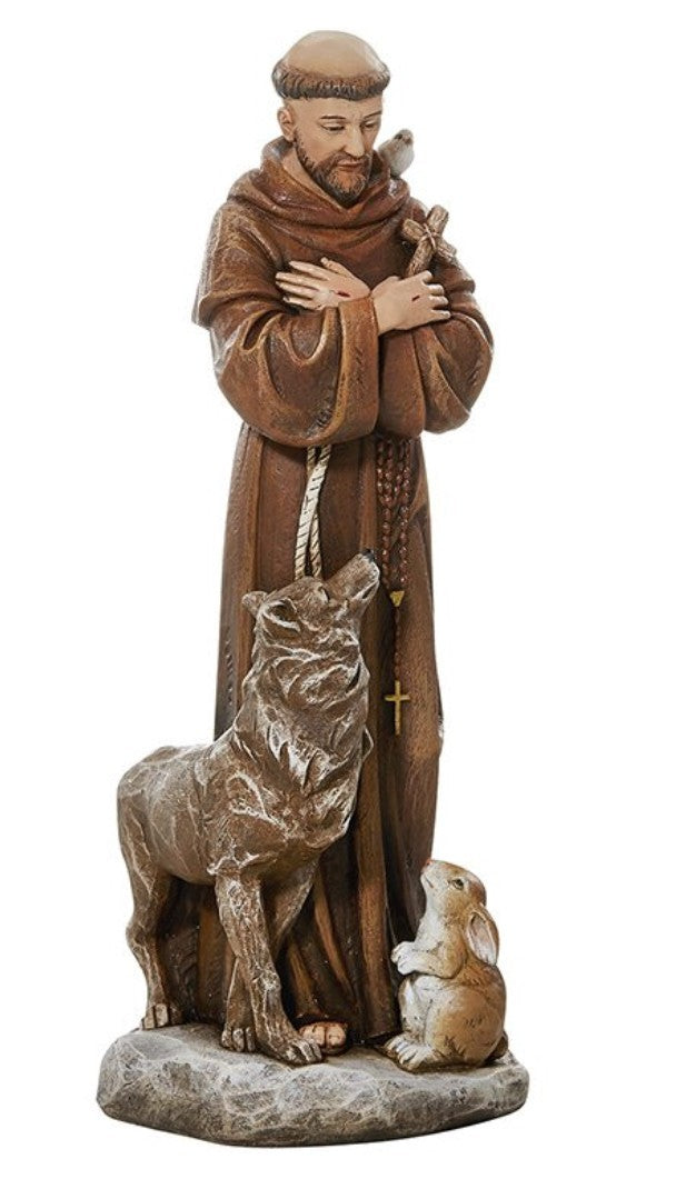 Saint Francis of Assisi 8" Statue, New #AB-156 - Journeys of Faith