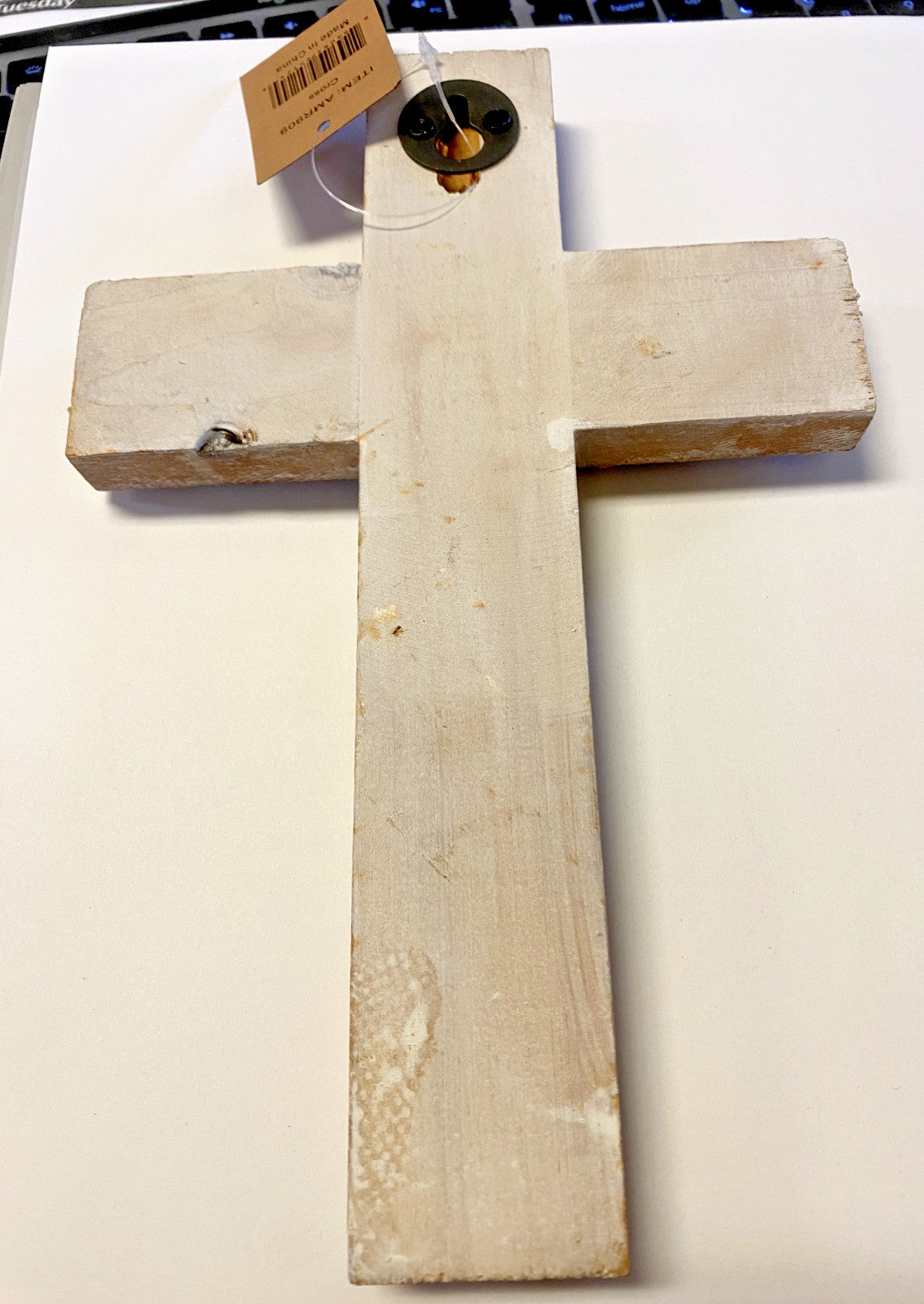 Decorative  Wood 9" Wall Cross, New #AB-202 - Journeys of Faith