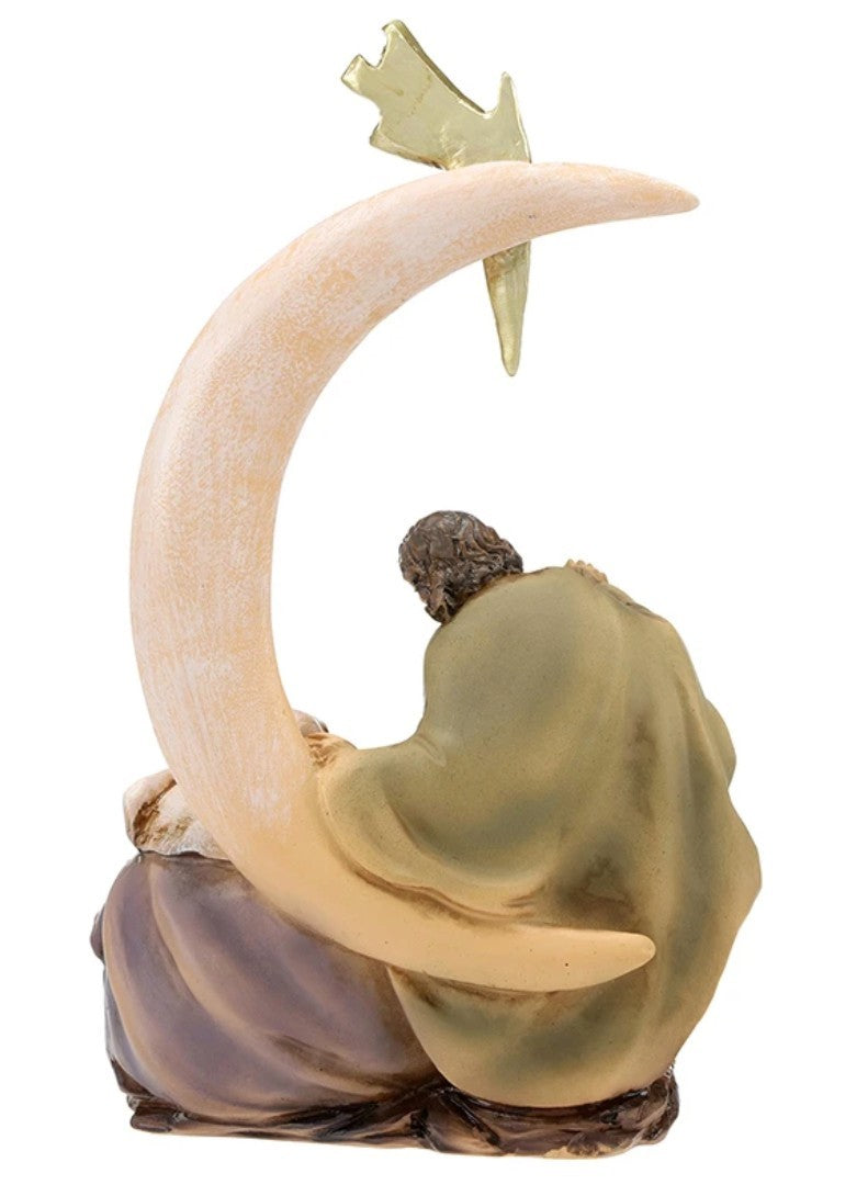 Nativity Figurine with Bethlehem Star,  New #Gftshp-234