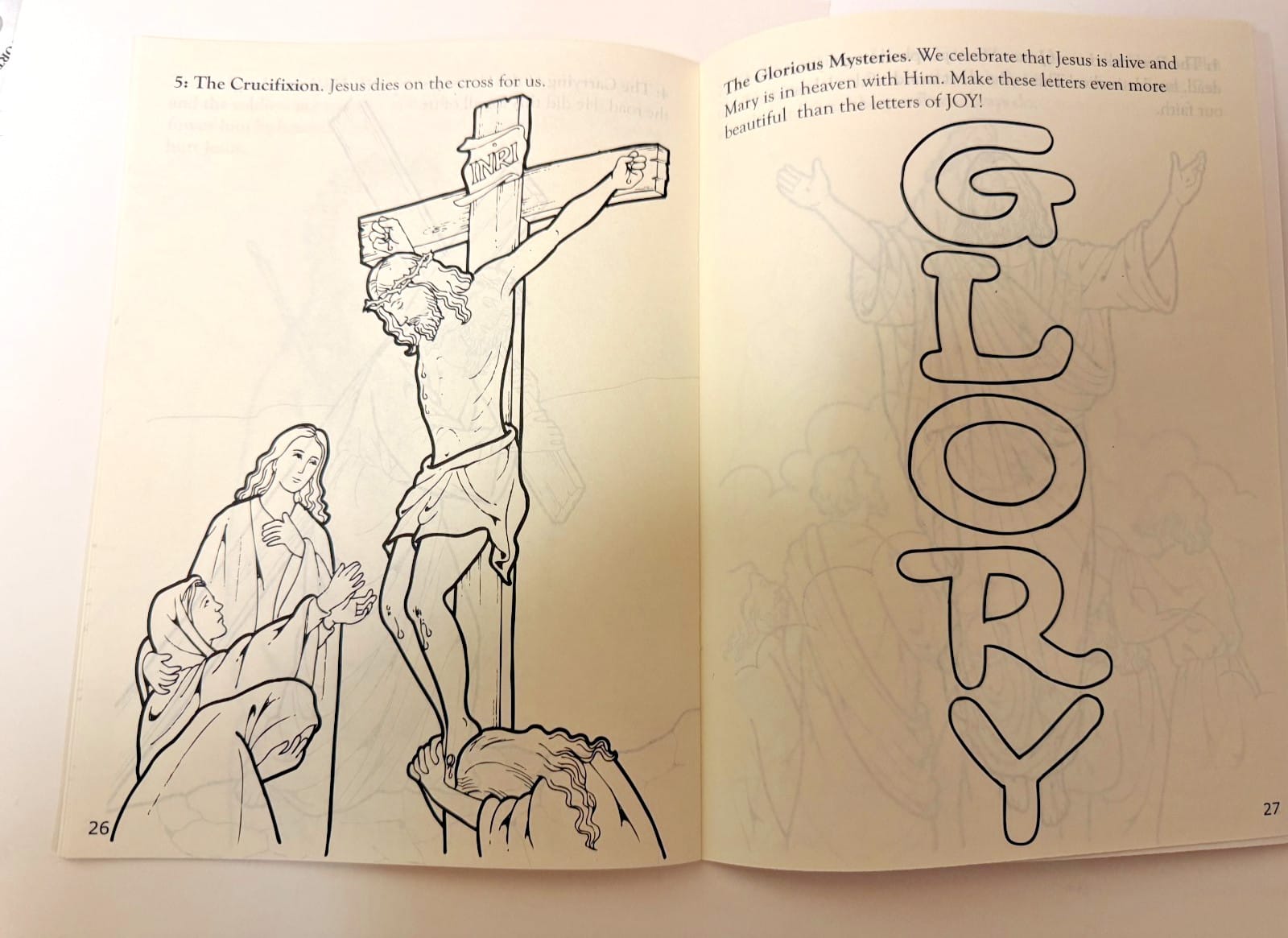 The Rosary Coloring Book for Children, New #AB-430-R2 Journeys of Faith Collectibles:Religion & Spirituality:Christianity:Other Christian Collectibles
