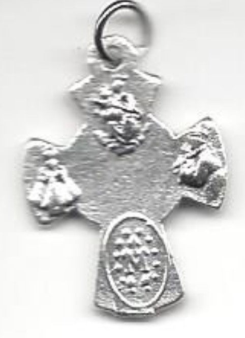 Four Way Cross Pendant, 1" New, #MD-06
