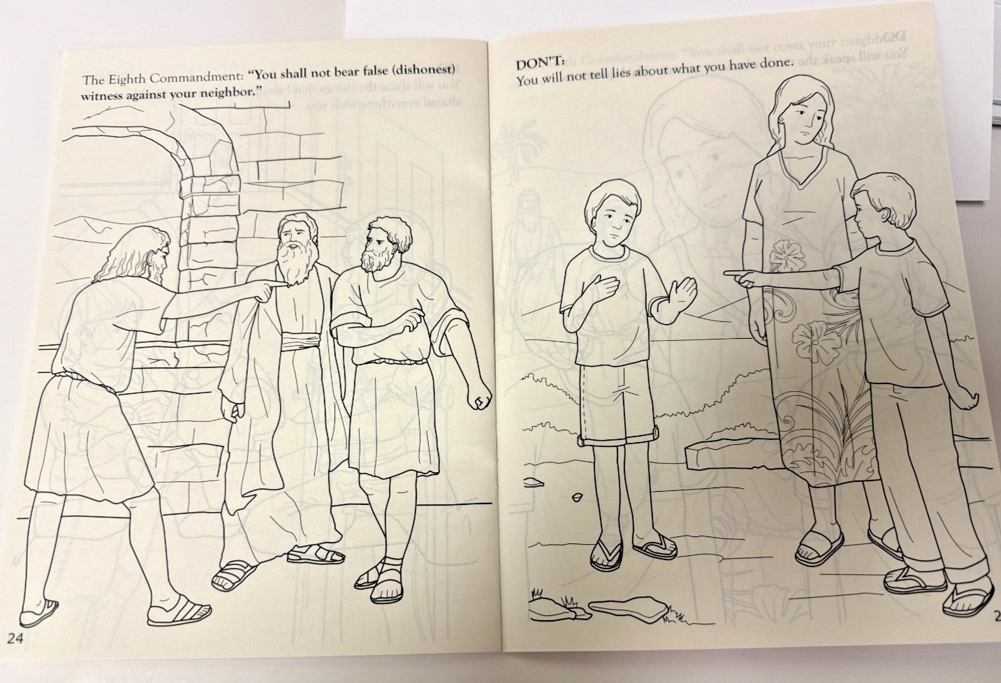 Keeping the 10 Commandments Coloring Book for Children, New #AB-432-R2